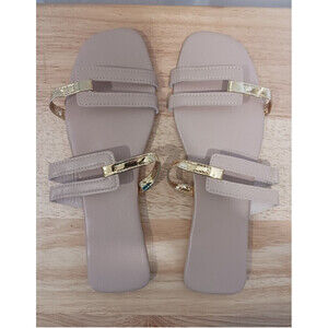 Beach Sandals In Beige